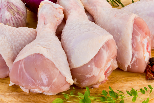Raw pasture raised chicken drumsticks, non GMO with delivery in Raleigh and Durham
